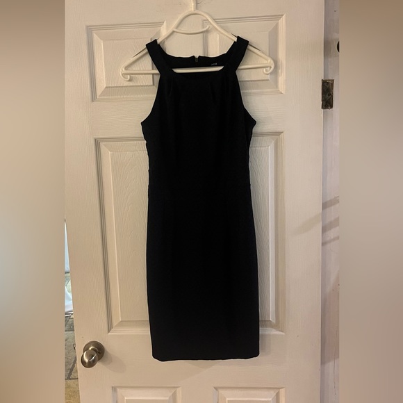 2/$20 -Pretty Blue Jacob Sleeveless Midi Bodycon Geo Party or Cocktail Dress / S - Picture 1 of 8